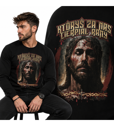 LONGSLEEVE  Chrześcijański   Któryś za nas Cierpiał